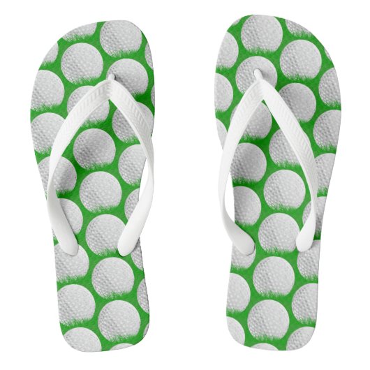 Golf Ball in Grass Pattern Teenslippers (Voetbed)