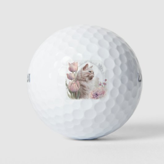 Golf Ball Kitten Kattendieren Golfballen (Voorkant)