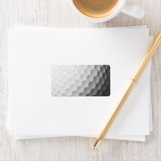 Golf Ball Look Étiquette de adresse (En situation)