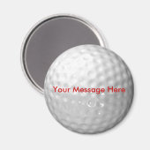 Golf Ball Magnet - ajoutez votre message (Recto/Verso)
