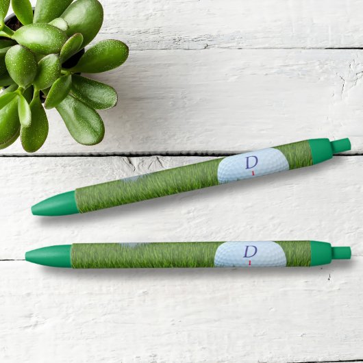 Golf Ball Monogram Golfer's Green Pen