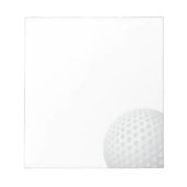 Golf Ball Notitieblok (Voorkant)