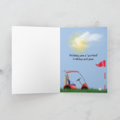 Golf Ball on T-shirt voor Niece's Birthday Card Kaart (Binnen)