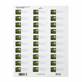 Golf Ball op Cursus Mailing Labels (Full Sheet)