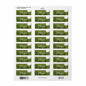 Golf Ball op Cursus Mailing Labels (Full Sheet)