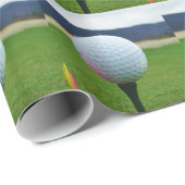 Golf Ball op een golfbaan in een berg Cadeaupapier (Rol Hoek)