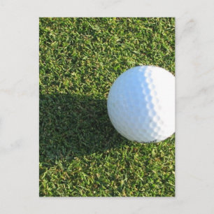 Golf Ball op Golf Green Briefkaart