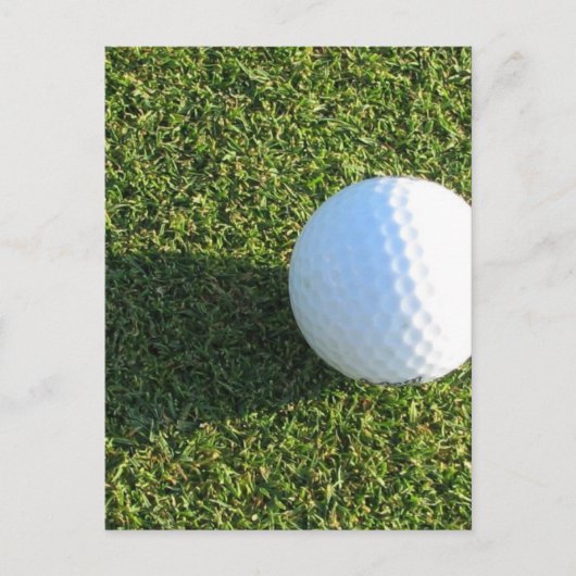 Golf Ball op Golf Green Briefkaart (Voorkant)