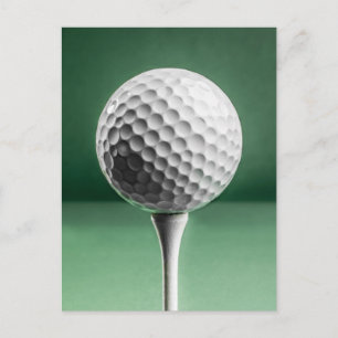 Golf Ball op T-shirt Briefkaart