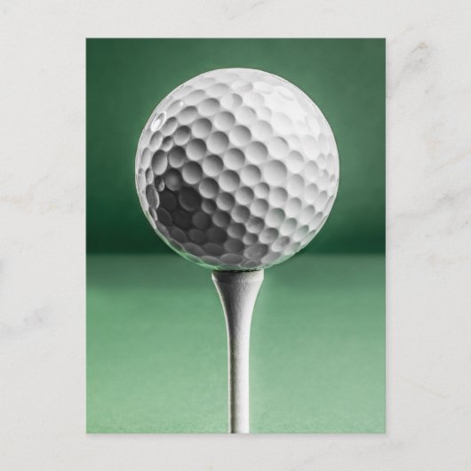 Golf Ball op T-shirt Briefkaart (Voorkant)