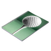 Golf Ball op T-shirt Notitieboek (Linkerzijde)