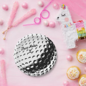 Golf Ball Papieren Bordje (Feest)