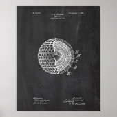 Golf Ball Patent Poster (Voorkant)