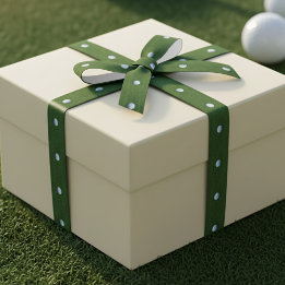 Golf Ball Pattern Putting Green Ribbon for Golfers Lint