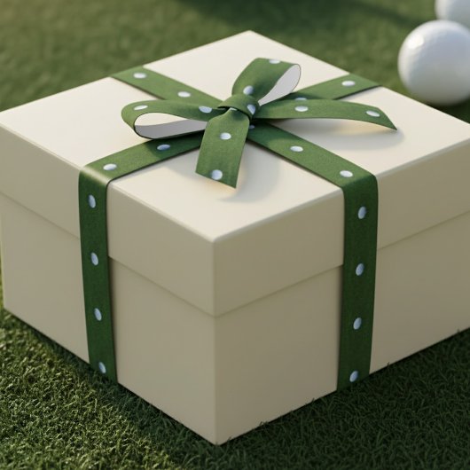 Golf Ball Pattern Putting Green Ribbon for Golfers Lint