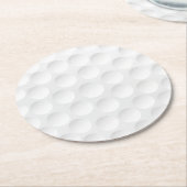 Golf Ball Pattern Ronde Kartonnen Onderzetter (Gebogen)