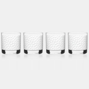 Golf Ball Pattern Whisky Glas
