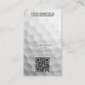 Golf Ball QR Code Details Informatiekaartje (Voorkant)