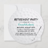 Golf Ball Retirement Party Kaart (Achterkant)