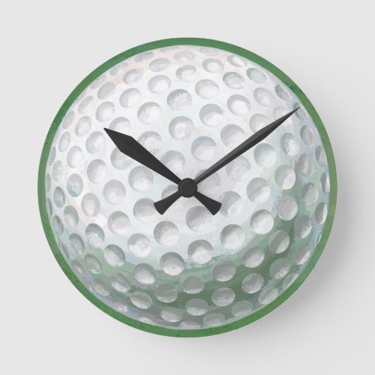 Golf Ball Ronde Klok (Voorkant)