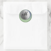 Golf Ball Ronde Sticker (Tas)