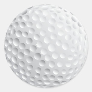 Golf Ball Ronde Sticker