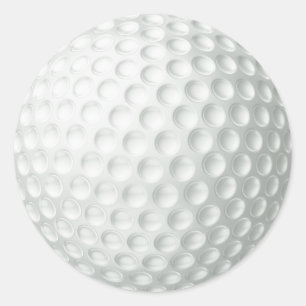 Golf Ball Ronde Sticker