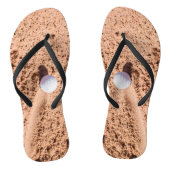 Golf Ball Sand Bunker Funny Custom Creëer Teenslippers (Voetbed)