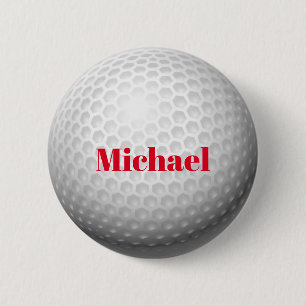 Golf Ball Sjabloon Button