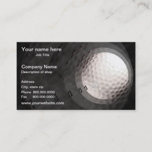 Golf Ball Sjabloon Visitekaartje