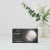 Golf Ball Sjabloon Visitekaartje (Staand voorkant)