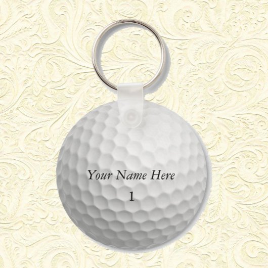 Golf Ball-Sleutelhanger past deze aan met JOUW NAA Sleutelhanger