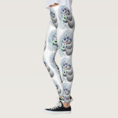 Golf Ball Snowman Leggings de Noël (Gauche)