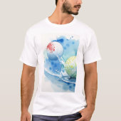 Golf Ball Splash Golf T-shirt (Voorkant)