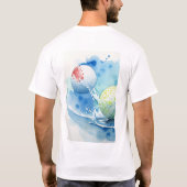 Golf Ball Splash Golf T-shirt (Achterkant)