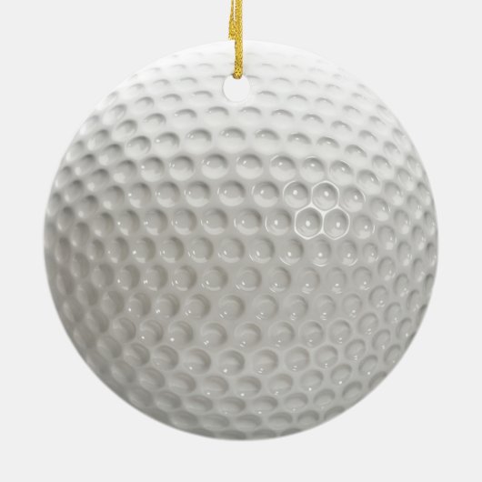 Golf Ball Sport Keramisch Ornament (Achterkant)