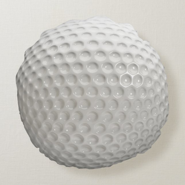 Golf Ball Sport Rond Kussen (Achterkant)