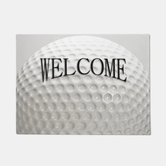 Golf Ball Sport Welkom Deurmat (Voorkant)