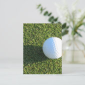 Golf Ball sur Golf Green Carte postale (Debout devant)