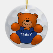Golf Ball Teddy Bear Ornament (Voorkant)