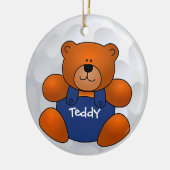 Golf Ball Teddy Bear Ornament (Links)
