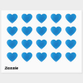 Golf Ball Texture Dimples Arctic Blue Hart Sticker (Vel)