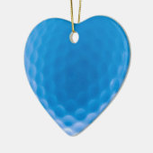Golf Ball Texture Dimples Arctic Blue Keramisch Ornament (Links)