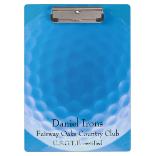 Golf Ball Texture Dimples Arctic Blue_personalized Klembord