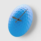 Golf Ball Texture Dimples Arctic Blue Ronde Klok (Hoek)