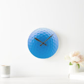 Golf Ball Texture Dimples Arctic Blue Ronde Klok (Huis)