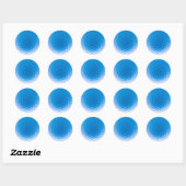 Golf Ball Texture Dimples Arctic Blue Ronde Sticker (Vel)