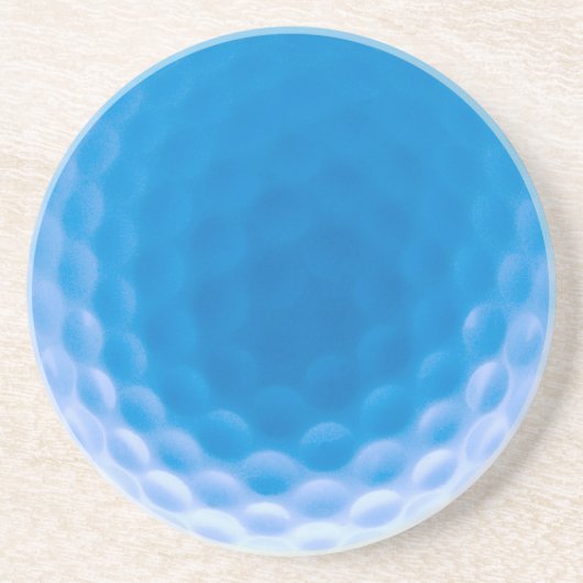 Golf Ball Texture Dimples Arctic Blue Zandsteen Onderzetter (Voorkant)