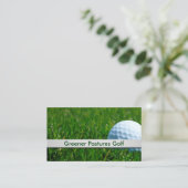 Golf Ball Theme Sports Visitekaartje (Staand voorkant)