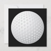 Golf Ball-uitnodiging Kaart (Voorkant)
